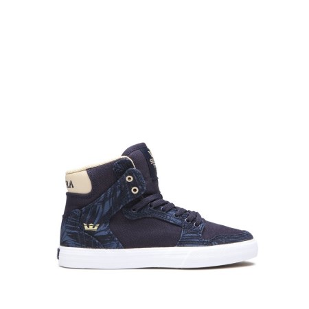 Supra Vaider Marineblå Høye Sneakers Barn [NO-7-M174]